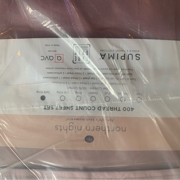 Northern Nights Split King Sheet Set - Picture 2 of 3